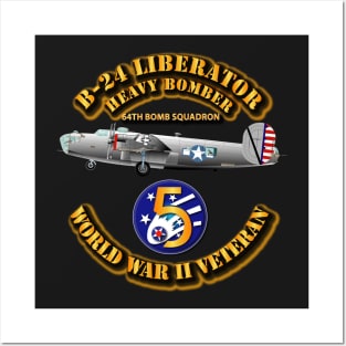 43BG - 64th BS - B-24 - 5th AF Posters and Art